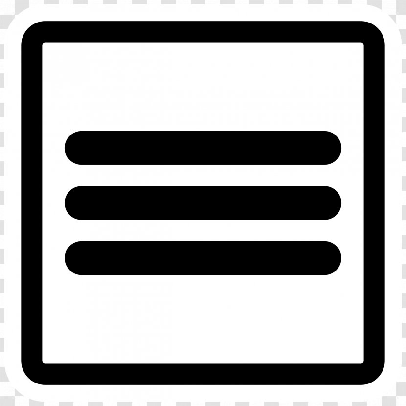 Bottom - Black And White - Rectangle Transparent PNG