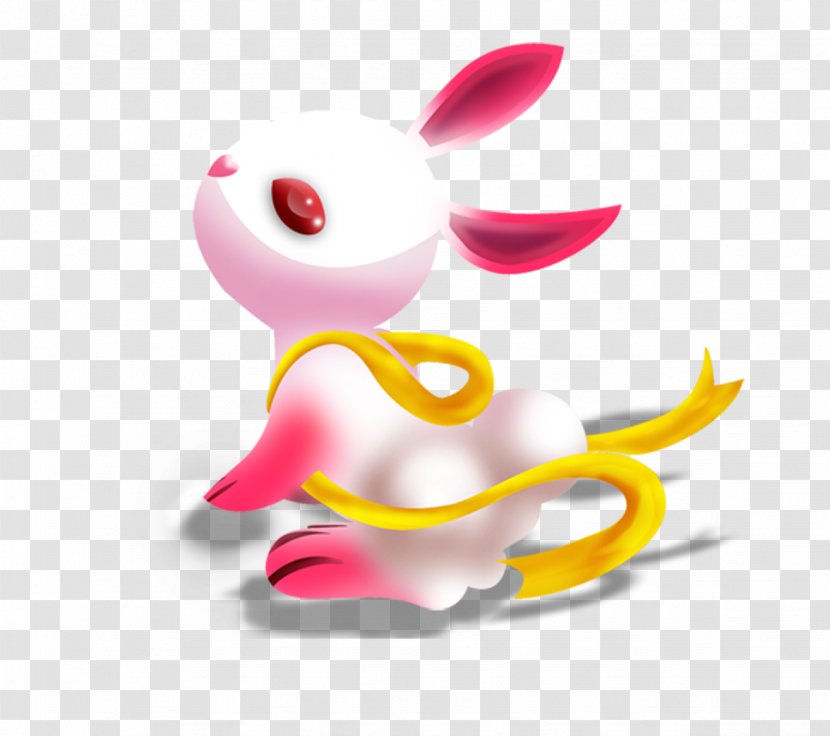 Moon Rabbit Mid-Autumn Festival Download - Pink - Element Transparent PNG