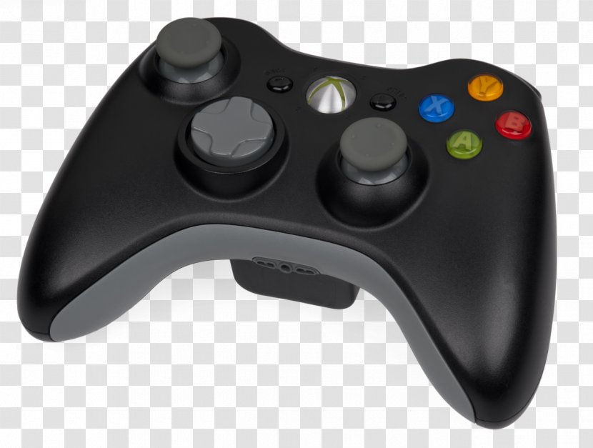 Black Xbox 360 Controller Game Controllers Video Consoles - Playstation 3 Accessory Transparent PNG
