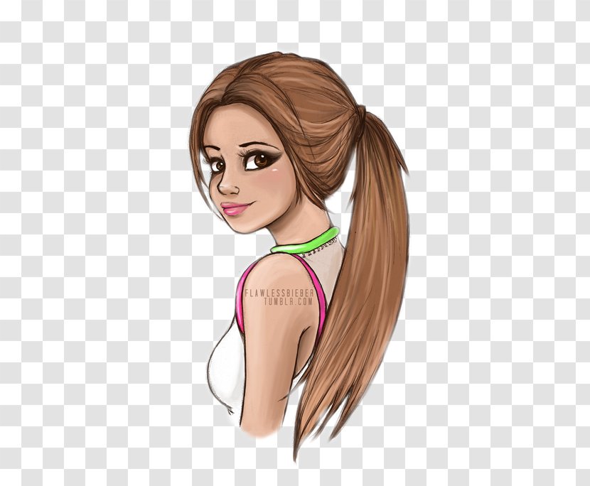 Selena Gomez Drawing Cartoon Sketch - Tree Transparent PNG