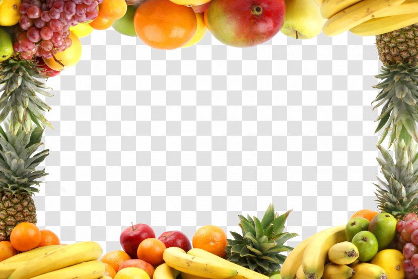 Fruit Vegetable Healthy Diet Clip Art - Film Frame - Border Pattern Transparent PNG