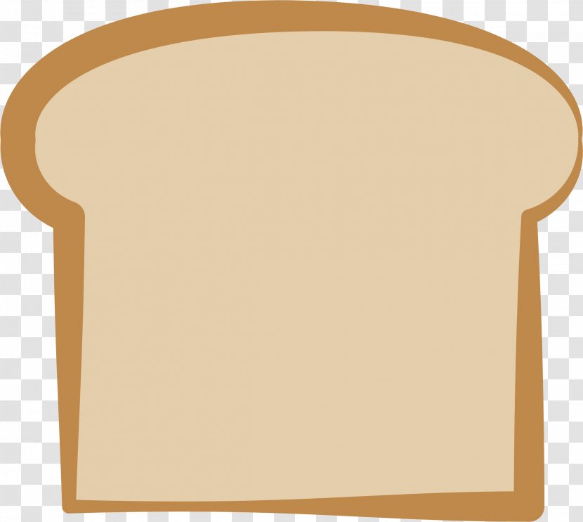 White Bread Pizza Clip Art - Beige Transparent PNG