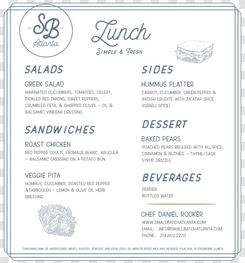 Product Font Line - Text - Lunch Catering Atlanta Transparent PNG