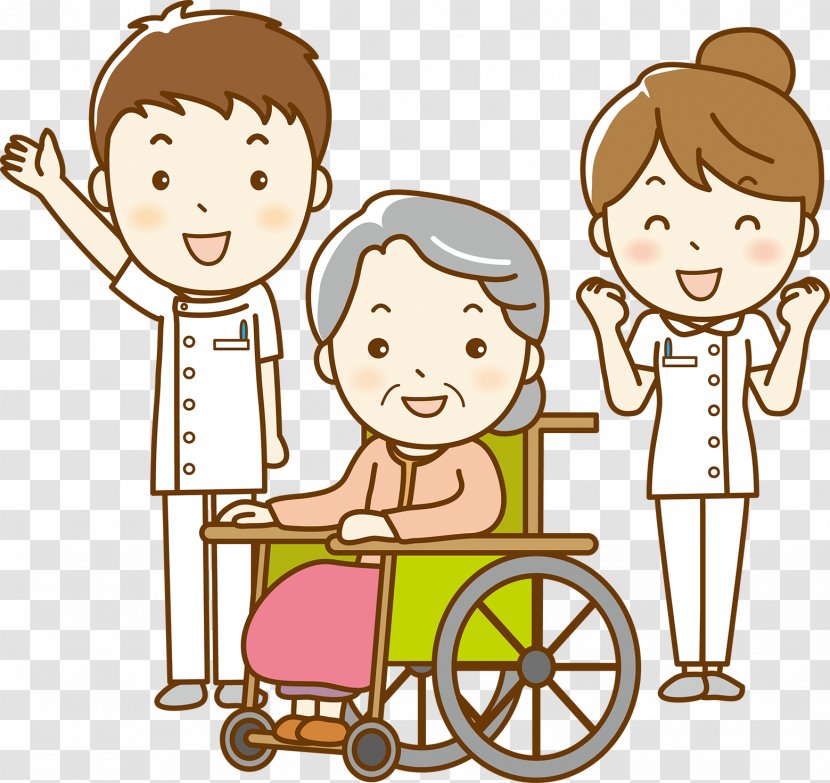 Caregiver Tagami Hospital Nursing Home Recruitment Long-term Care Insurance - Wheelchair - Caregiving Vector Transparent PNG