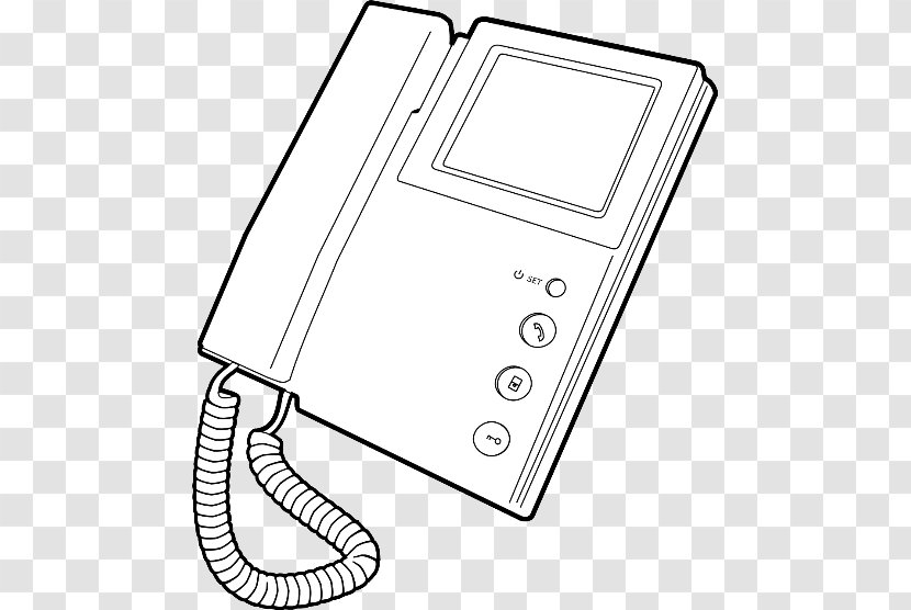 Telephone VoIP Phone Drawing Clip Art - Line Transparent PNG