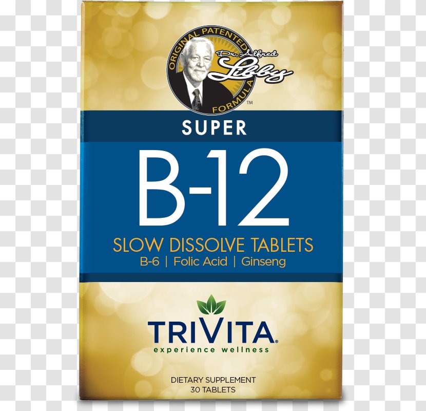 Vitamin B-12 Dietary Supplement Health TriVita, Inc. - Anemia - Belt Massage Transparent PNG