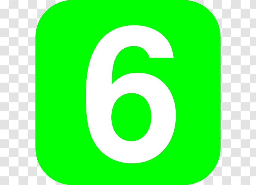 Number Clip Art - 6 Transparent PNG