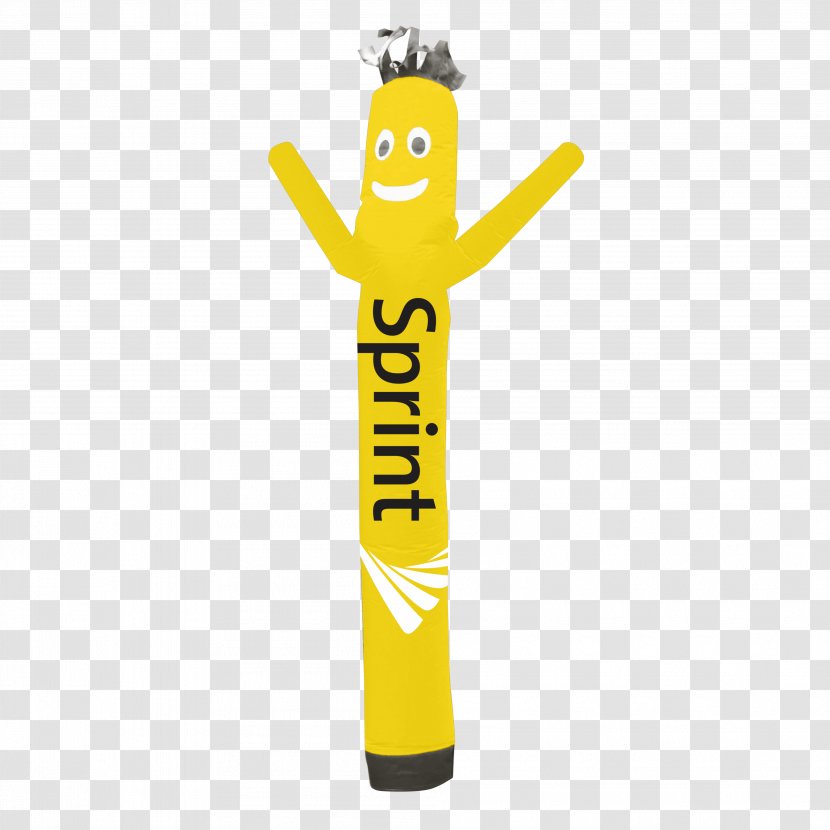 Tube Man Advertising Sprint Store Grand Opening Corporation - Yellow Dancer Transparent PNG