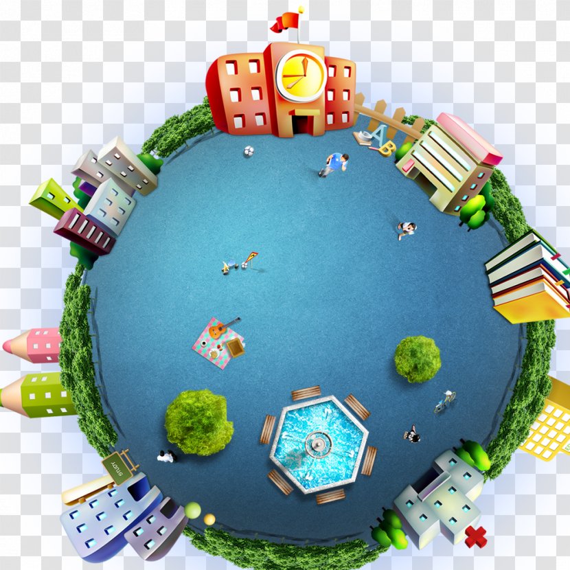 Earth Cartoon Graphic Design Clip Art - Flat - Architecture Transparent PNG