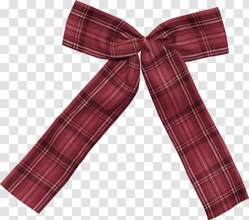 Santa Claus Ribbon Silk - Tartan - Red Stripe Bow Transparent PNG