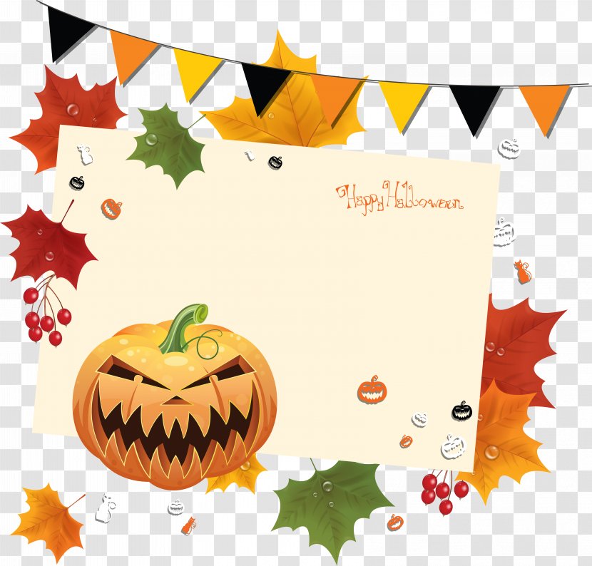 Halloween Card Pumpkin Clip Art Transparent PNG