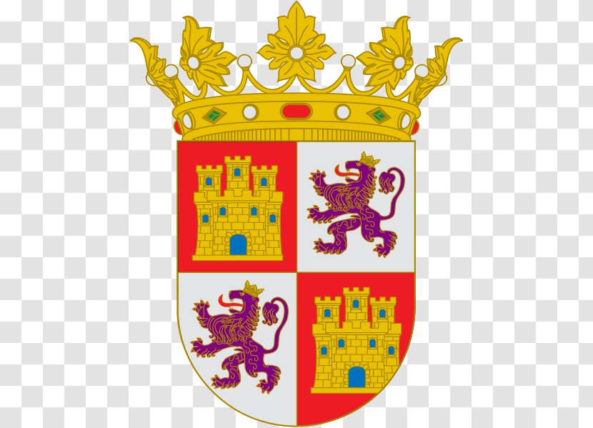 Castile And León Kingdom Of Crown Seville Coat Arms - Crests Transparent PNG