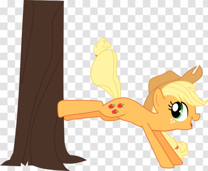 Applejack Tree Wood Horse - Vertebrate - Apple Transparent PNG