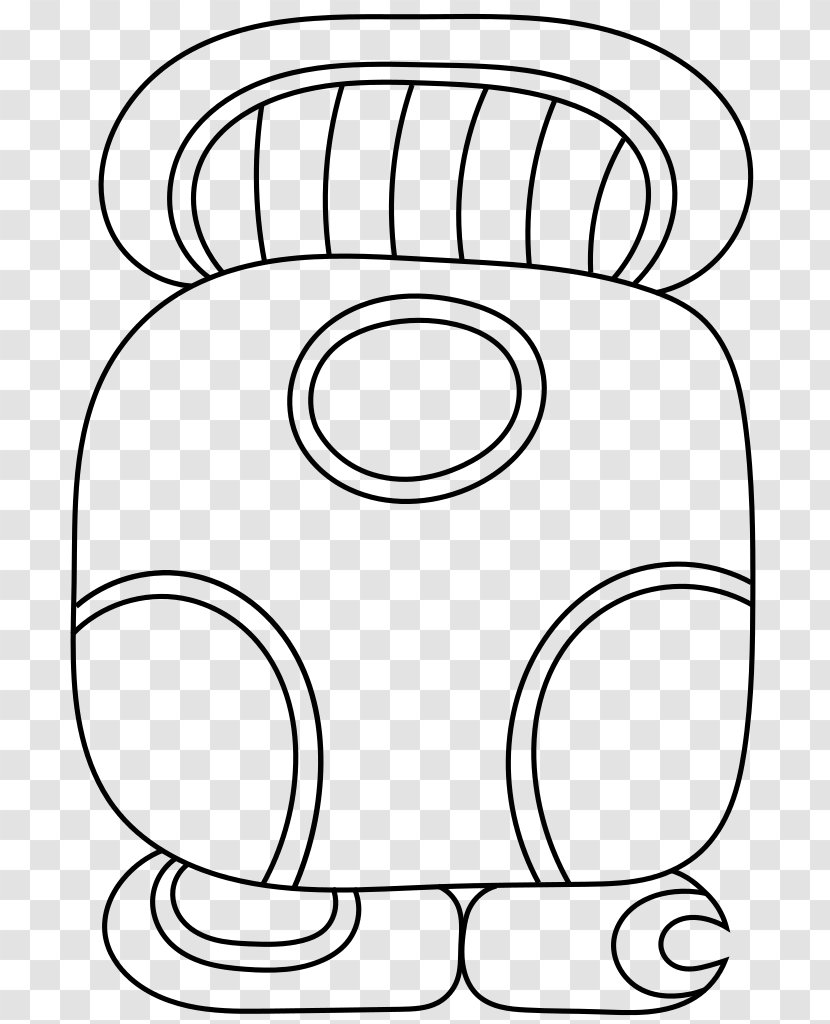 Maya Civilization Coloring Book Peoples Script Mayan Calendar - Flower - Hieroglyphics Transparent PNG