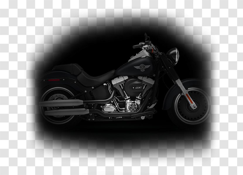 Harley-Davidson FLSTF Fat Boy Motorcycle Softail Suspension - Automotive Design Transparent PNG