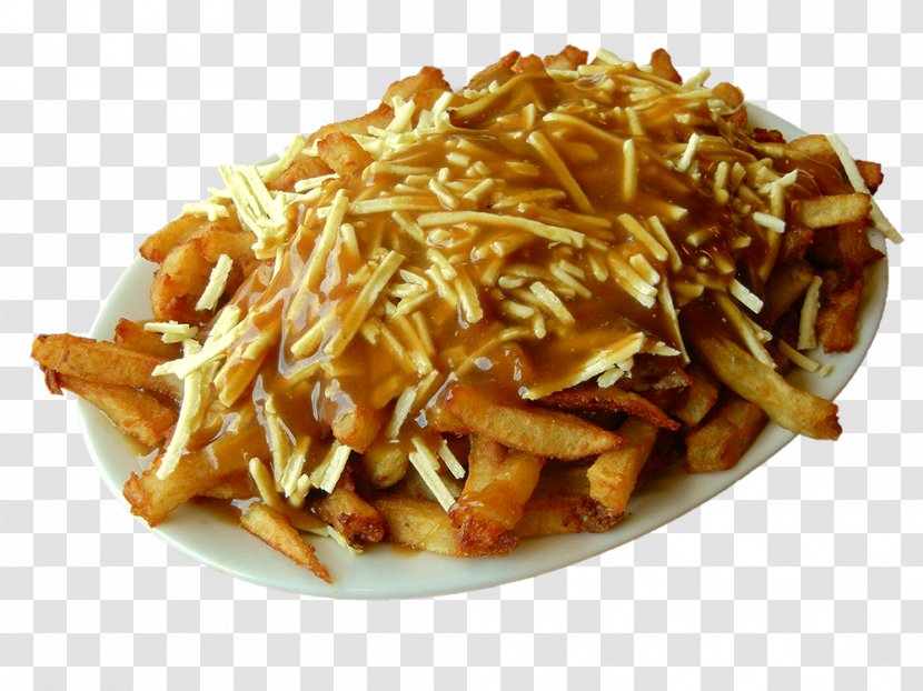 French Fries Poutine La Banquise Cheese Pizza - Dish - Yam Transparent PNG