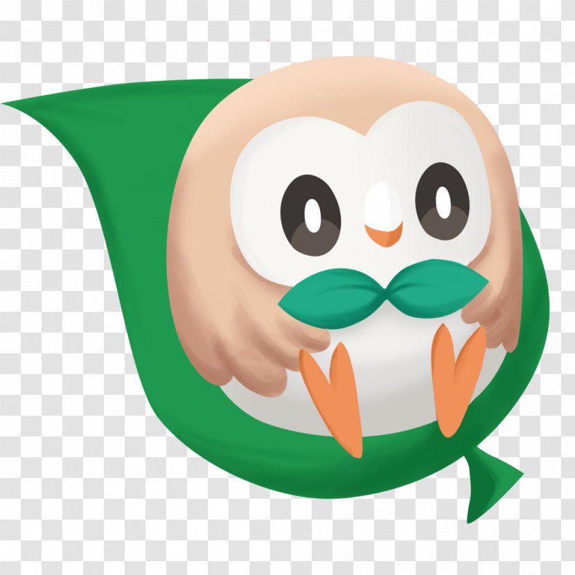 Pokxe9mon Ultra Sun And Moon Rowlet Litten Drawing - Watercolor - Owl Element Transparent PNG