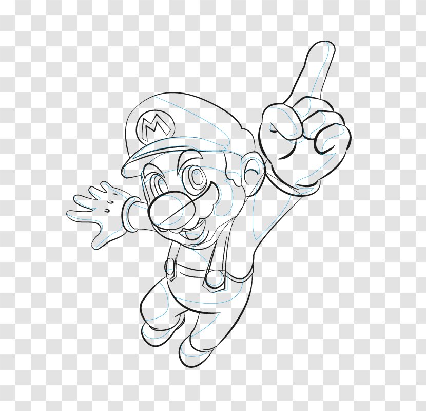 Sketch Mario Bros. Drawing Pencil How To Draw - Frame - Bros Transparent PNG
