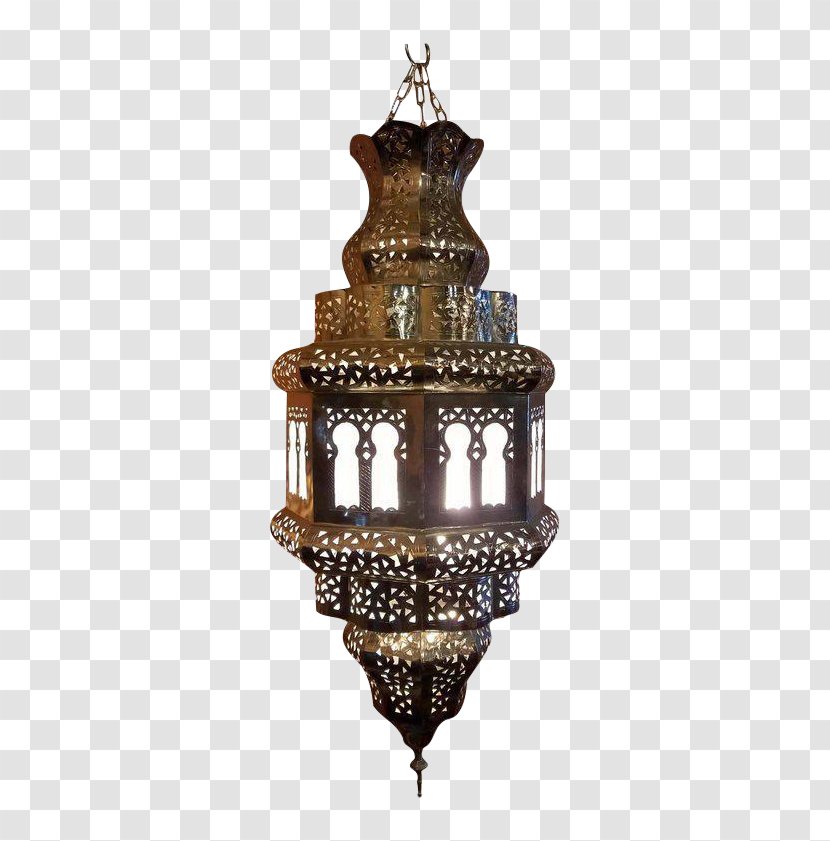 Lantern Copper Paper Lighting Glass - Moroccan Style Transparent PNG