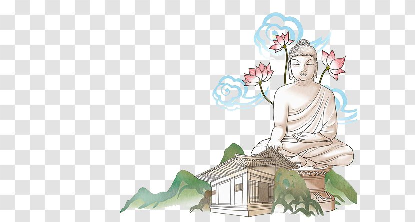 Seokguram Buddhahood Buddharupa Buddhism Illustration - Frame - Buddha Mountain Transparent PNG