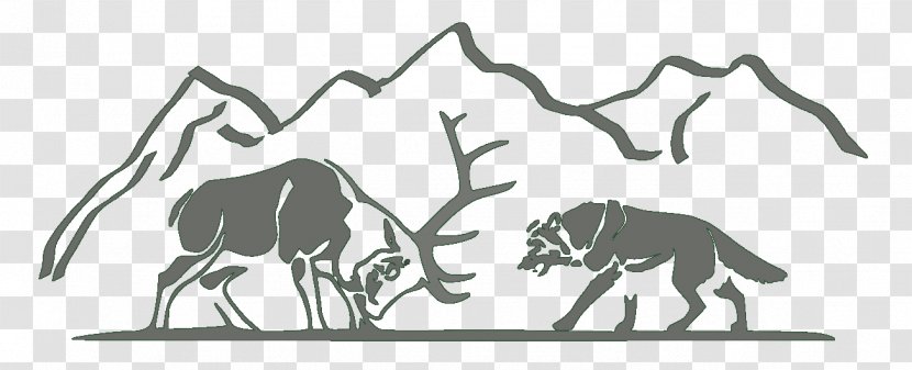 Wolf Cartoon - Deer - Animal Figure Antelope Transparent PNG