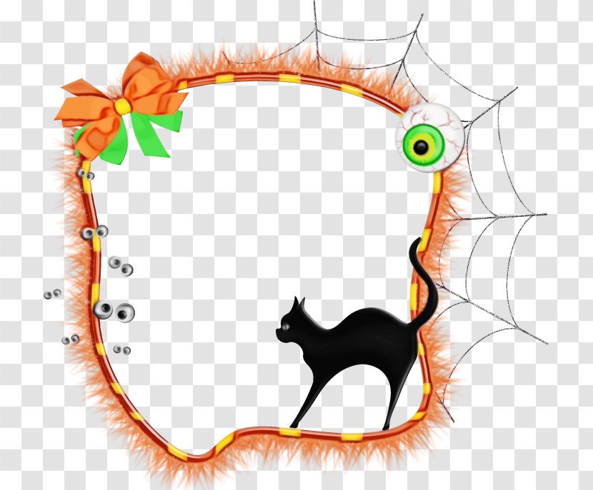 Cat And Dog Cartoon - Black - Small To Mediumsized Cats Tail Transparent PNG