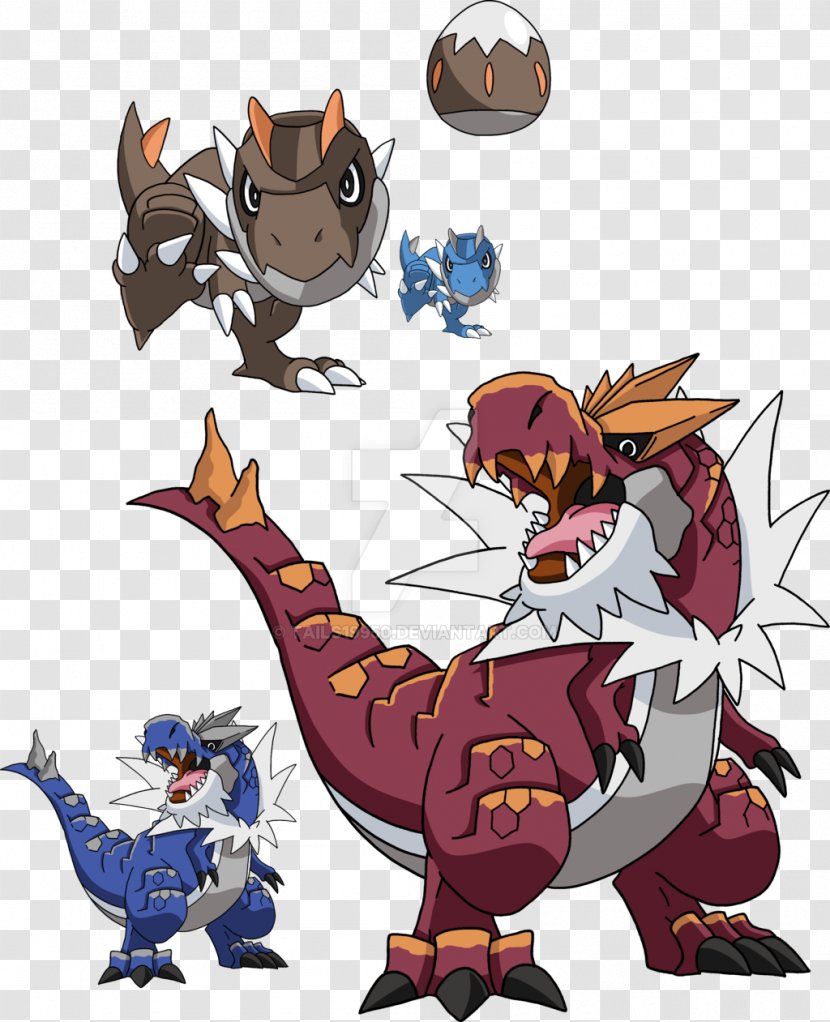 Pokémon X And Y Evolution Tyrunt Tyrantrum - Flower - Watercolor Transparent PNG