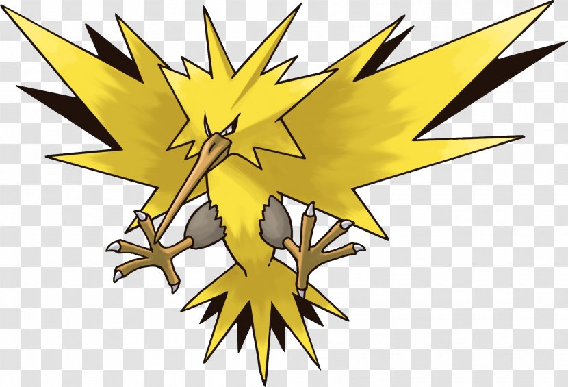Pokémon GO FireRed And LeafGreen Zapdos Moltres - Plant - Pokemon Transparent PNG