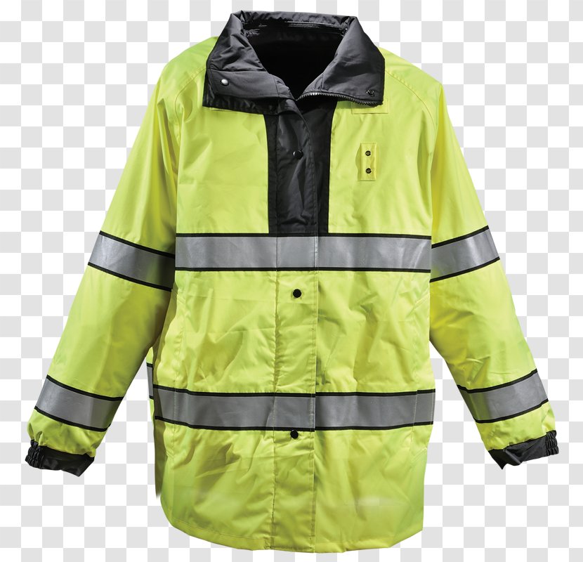 Jacket Raincoat Outerwear Clothing Personal Protective Equipment - American National Standards Institute - Rain Gear Transparent PNG
