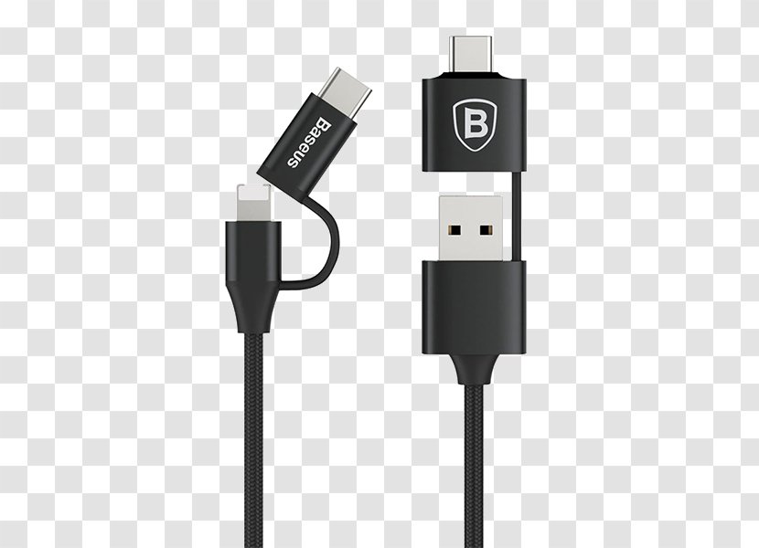 Battery Charger USB On-The-Go USB-C Electrical Cable - Electronic Device Transparent PNG