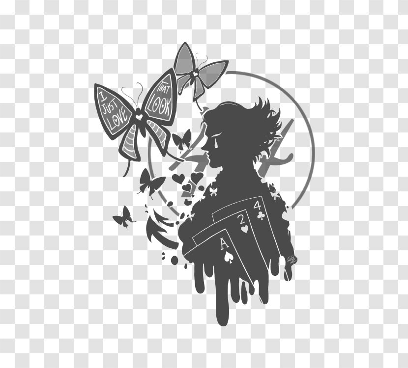 Visual Arts Stencil Silhouette Cartoon Pattern - Butterfly Transparent PNG