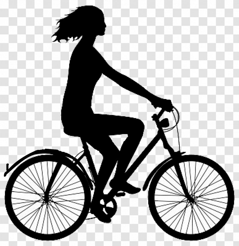 Bicycle Cycling Woman Clip Art - Vehicle Transparent PNG