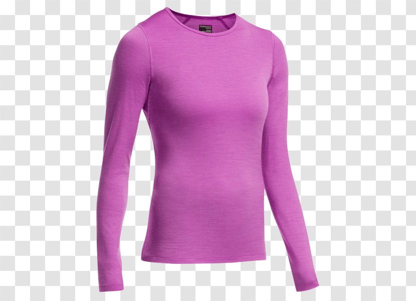 Long-sleeved T-shirt Lilac Purple - Pea Transparent PNG