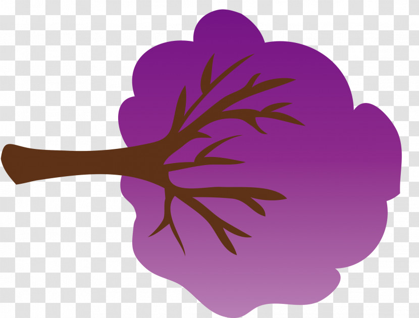 Purple Violet Leaf Plant Hand Transparent PNG