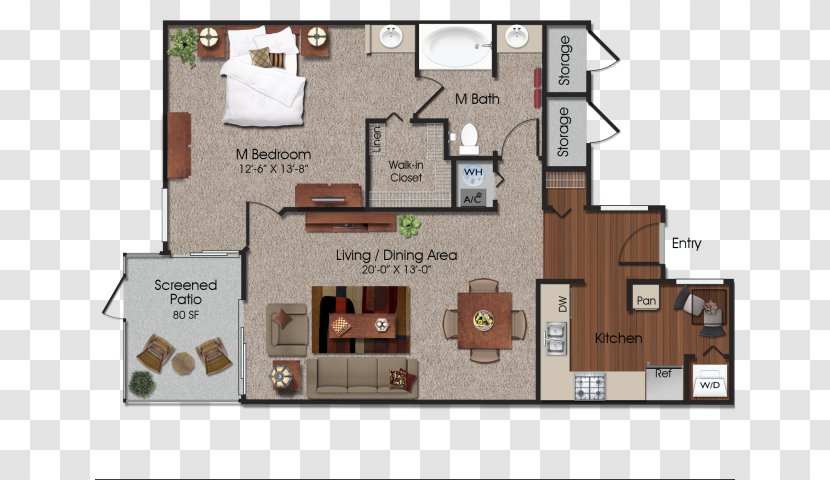 Siena Apartments Home Renting Real Estate - Plan - Bath Tab Transparent PNG