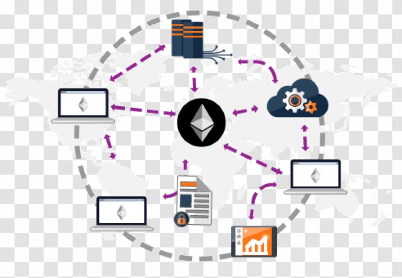 Ethereum Blockchain Bitcoin Smart Contract Cryptocurrency - Information - Platform Transparent PNG