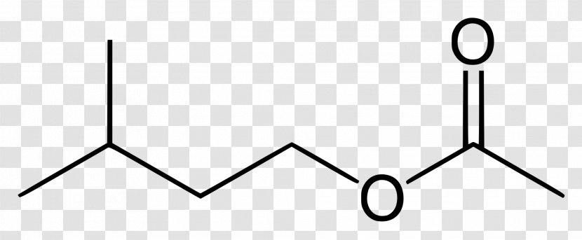 Isoamyl Acetate Sec-Amyl Skeletal Formula - Structural Transparent PNG