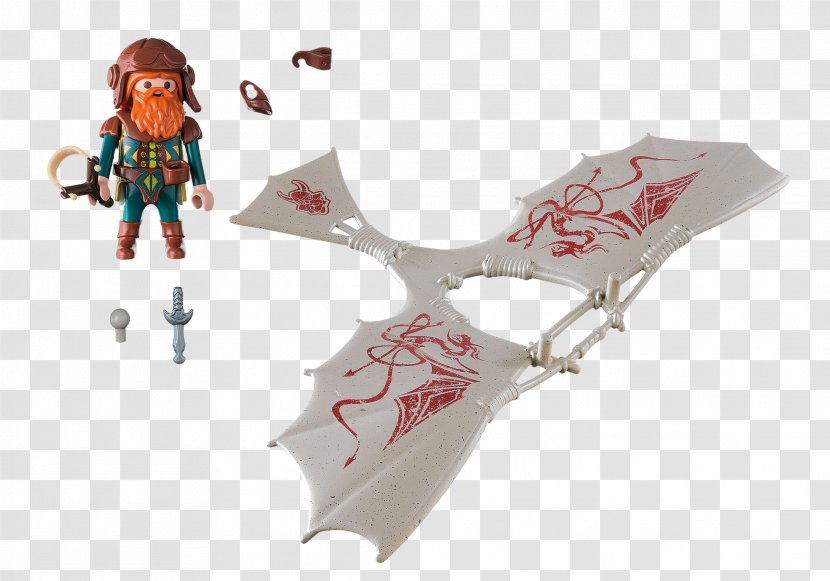 Playmobil 9342 Dwarf Flying Machine - Fictional Character - New 2018 9340 Mobile Fortress Hang Gliding AircraftPlaymobil Transparent PNG