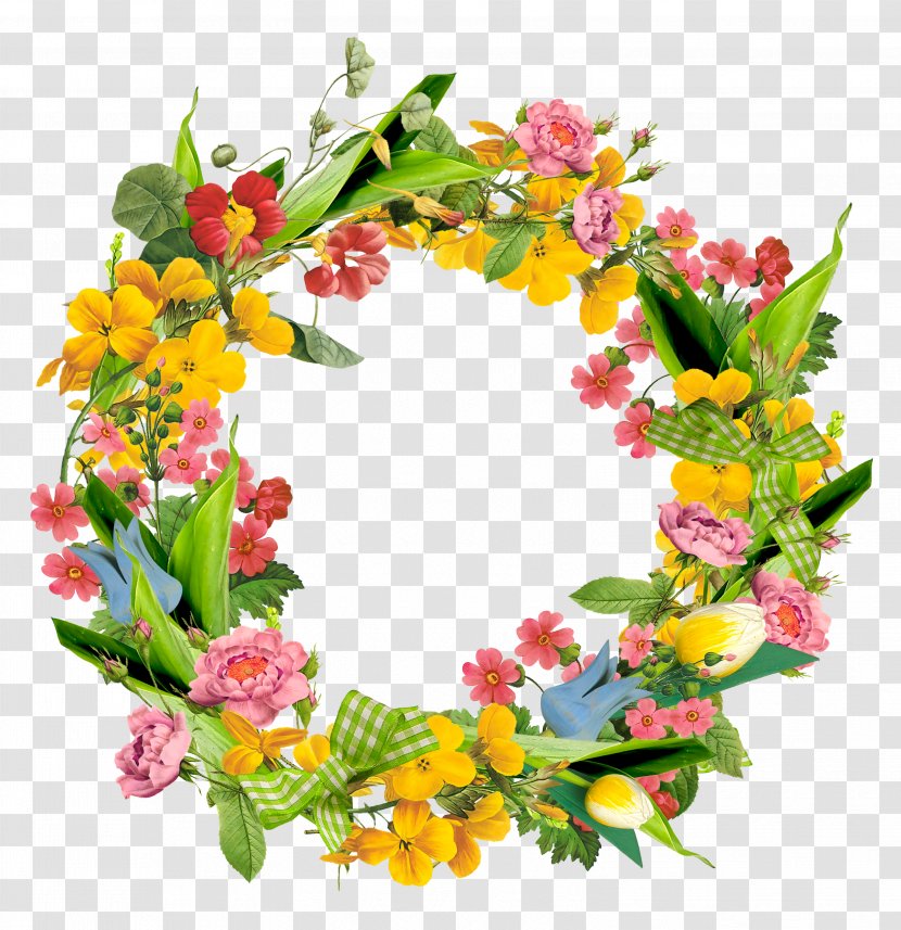 Garland Flower - Color - Wreath Transparent PNG