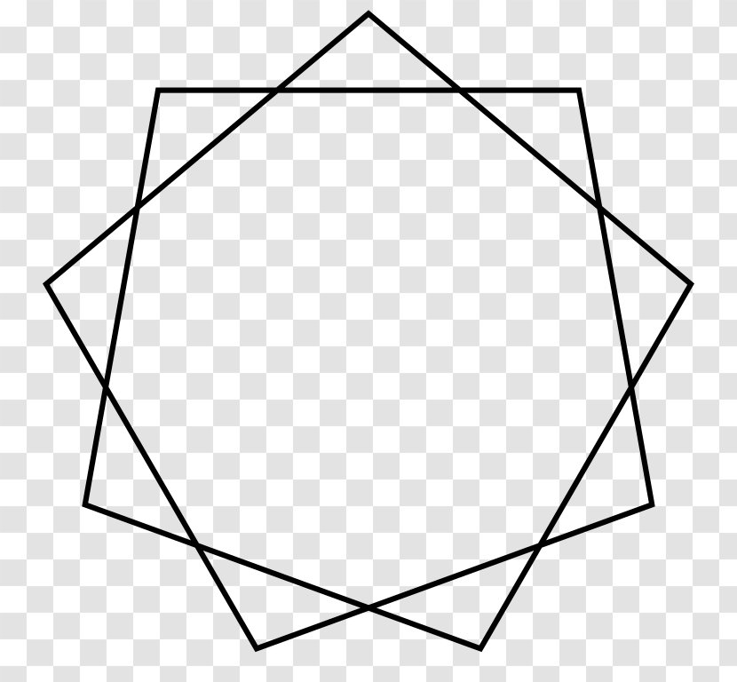 Star Polygons In Art And Culture Regular Polygon Enneagram - Geometry Transparent PNG