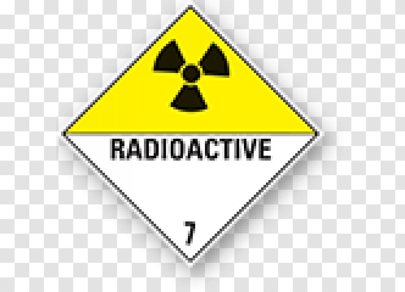 Radioactive Decay Dangerous Goods Material Transport ADR - Signage - Radioisotope Renography Transparent PNG