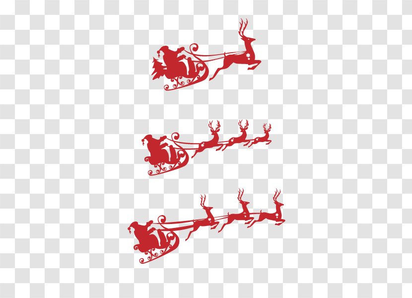 Santa Claus Deer Christmas Gift - Text - Driving Buckle Clip Free Transparent PNG