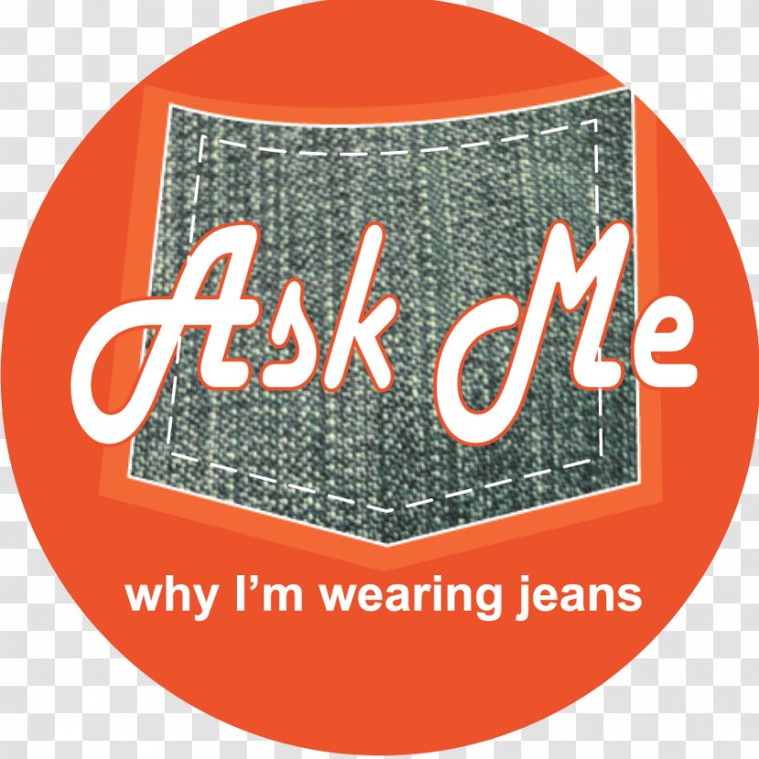 Denim Day Jeans Label Sticker Transparent PNG