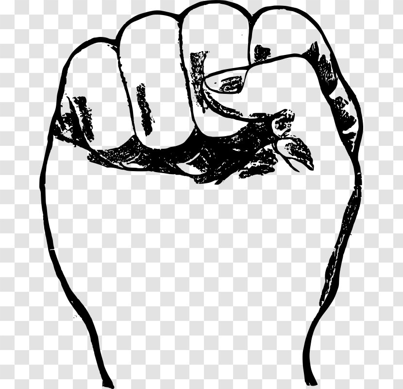Raised Fist Clip Art - Scalable Vector Graphics - Pictures Of Fists Transparent PNG