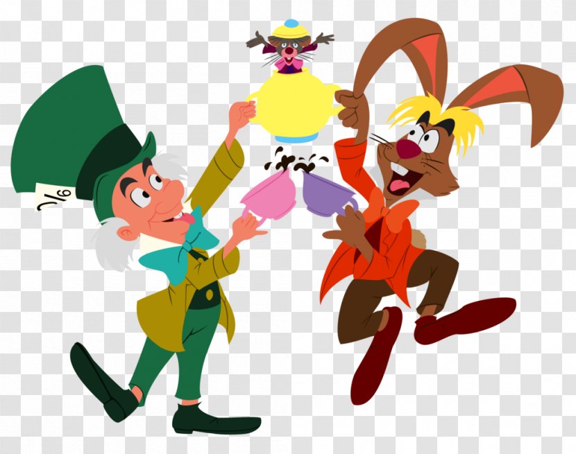 Alice In Wonderland The Mad Hatter March Hare Dormouse - Vertebrate Transparent PNG