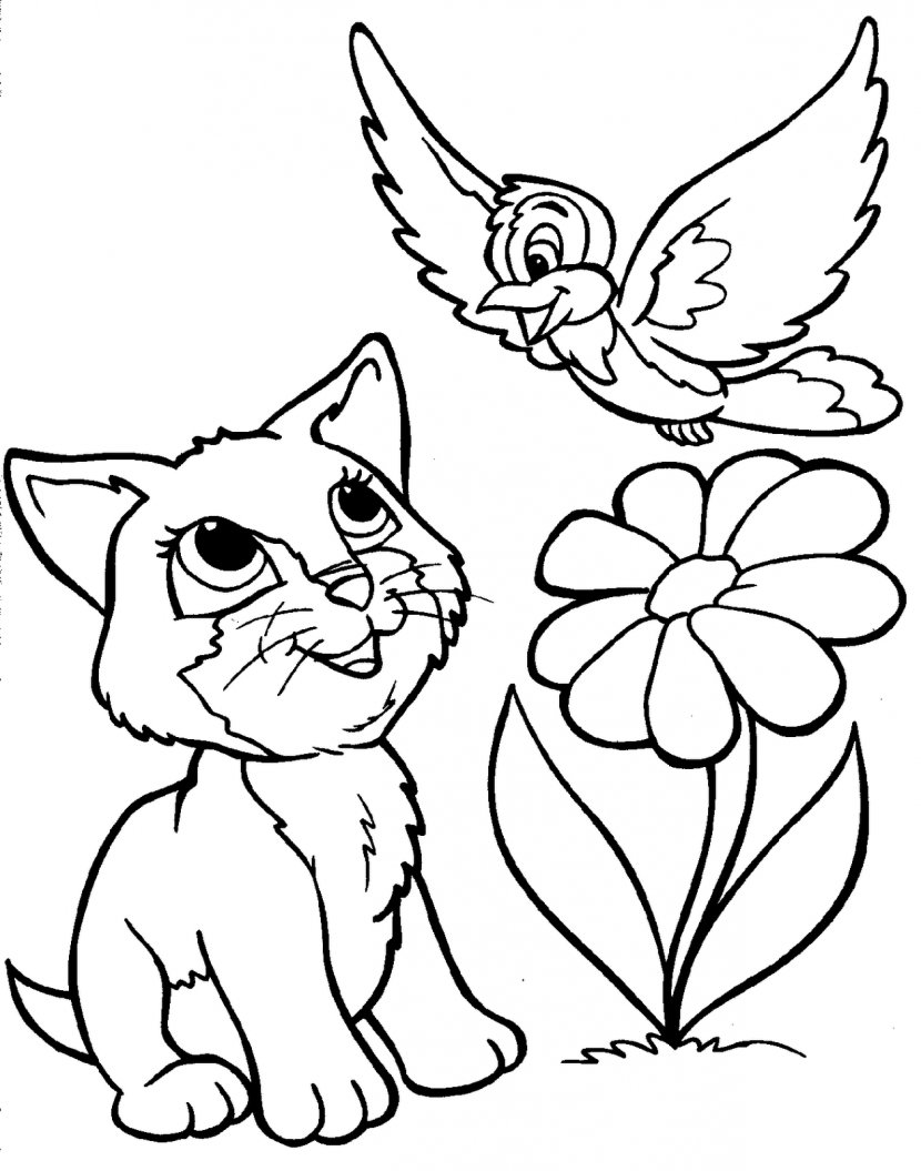 Coloring Book Cute Animal Painting Cuteness Page - Wildlife - Create Transparent PNG