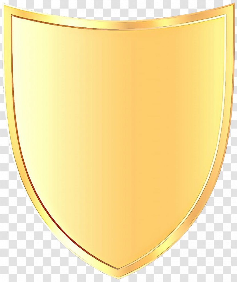 Yellow Background - Orange Shield Transparent PNG