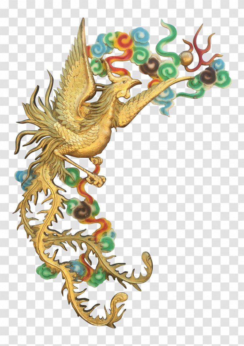 Chair Fenghuang Wood Dragon Phoenix - Organism Transparent PNG
