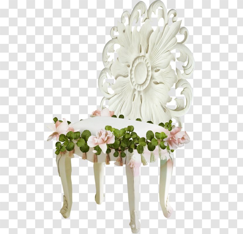Table Chair Furniture Flower - Couch Transparent PNG