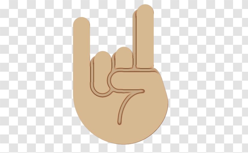 Party Emoji - Hand - Beige Gesture Transparent PNG